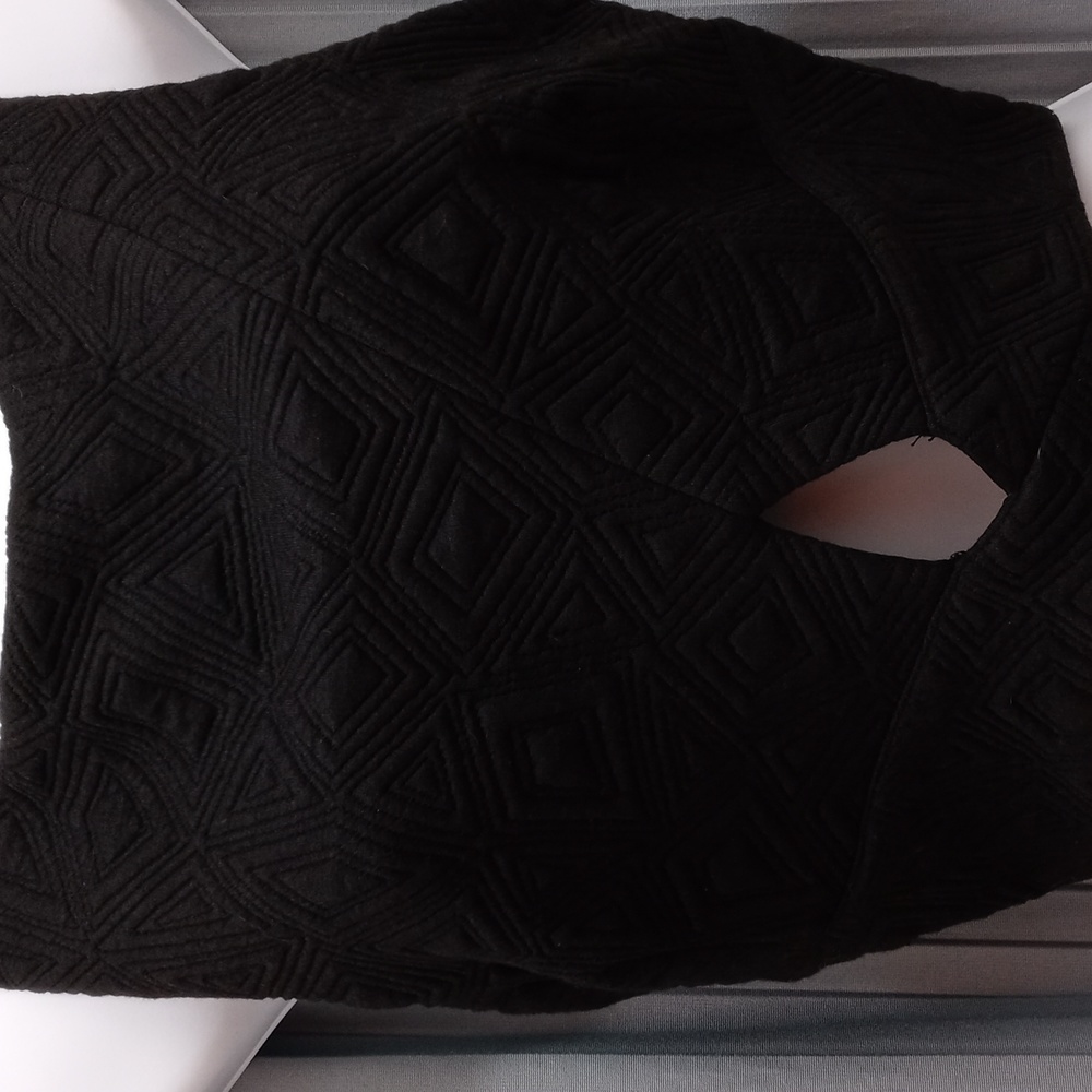 LUSH brand black crop top